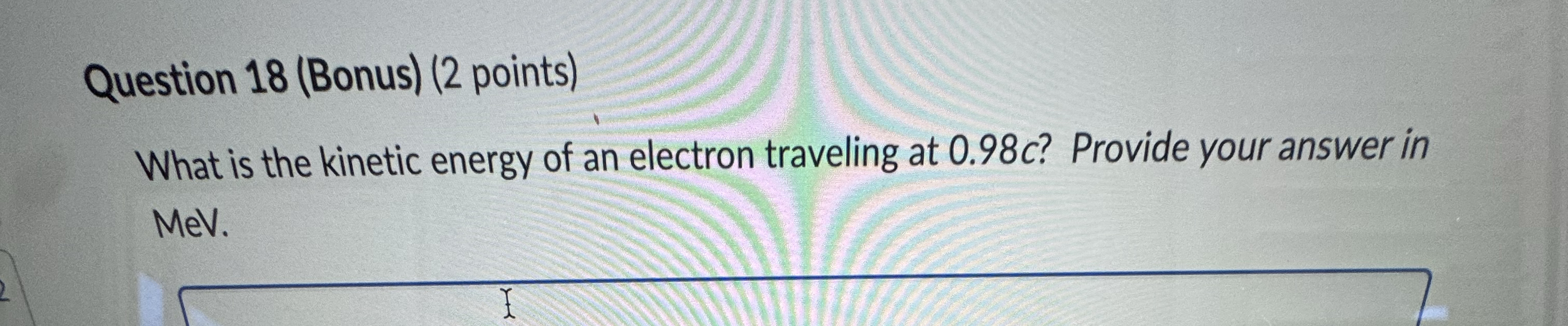 Question 1 8 ( Bonus ) ( 2 points ) What is the