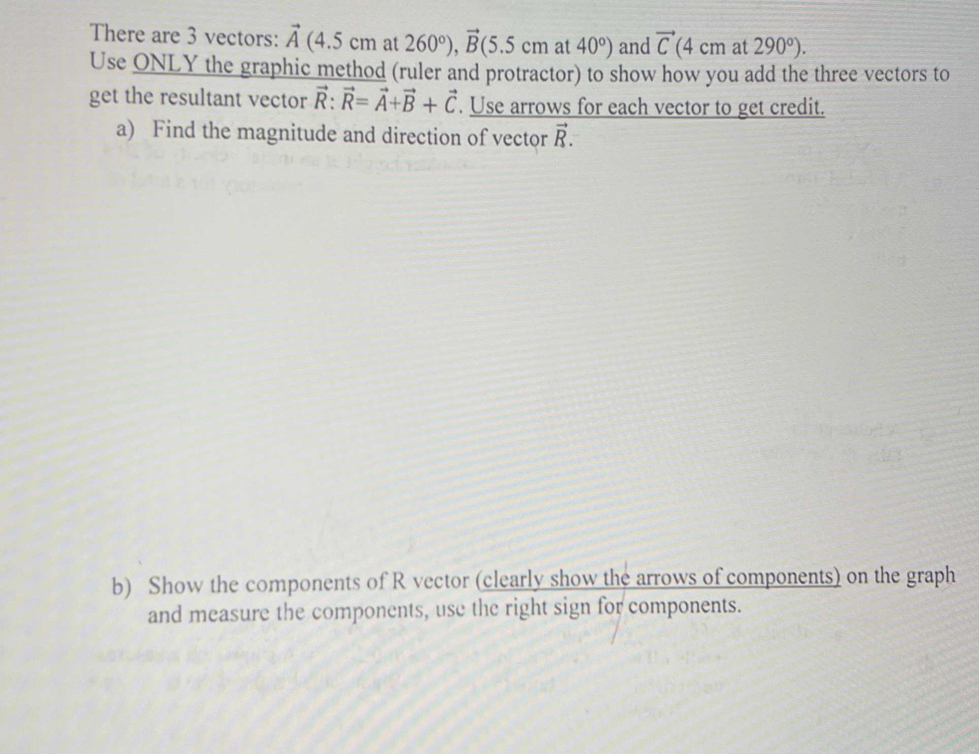 There are 3 vectors: at at ( : 4 0