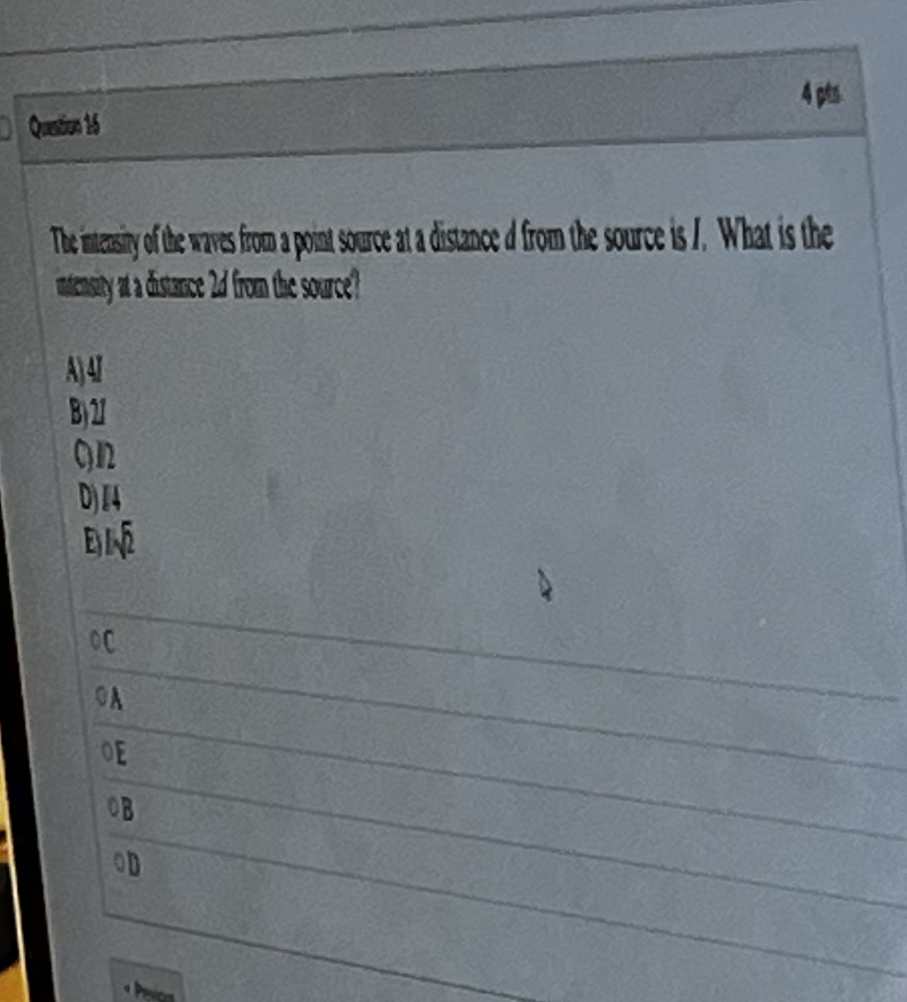 Solve please. # 1 6 The intensity of the waves