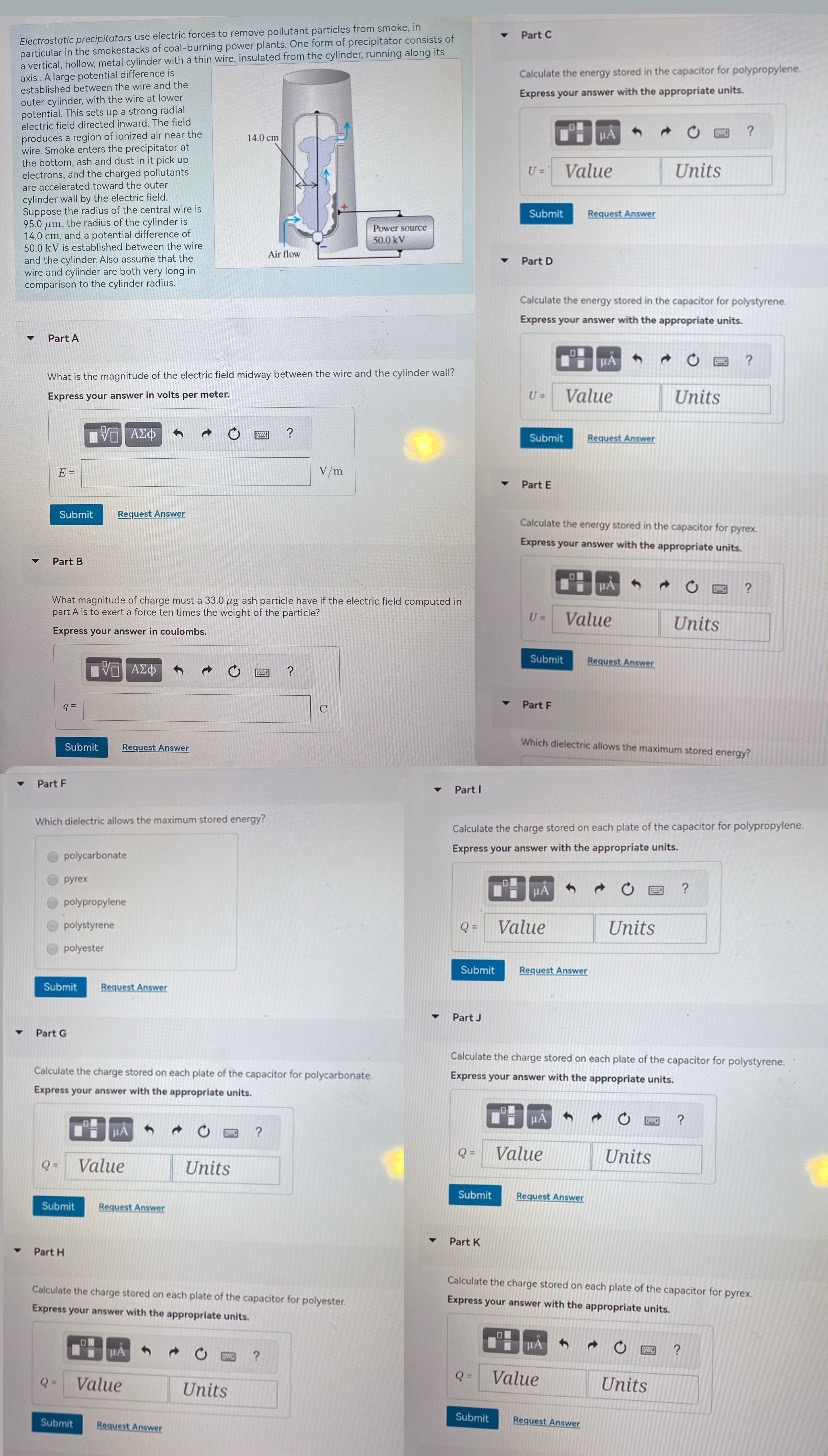 Electrostutic precipitators use electric forces