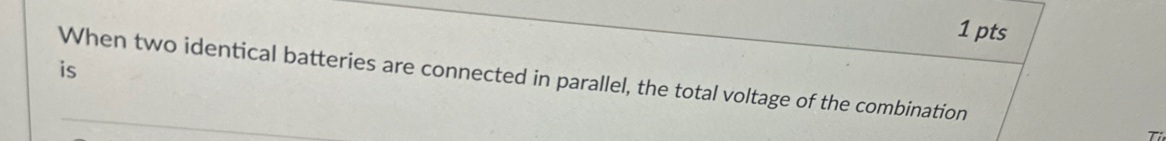 When two identical batteries are connected in