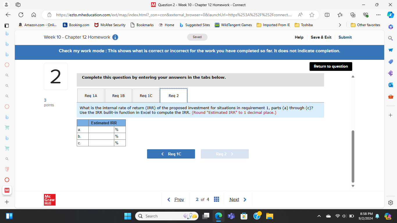 & [ Question 2 - Week 10 - Chapter 12 Homework -