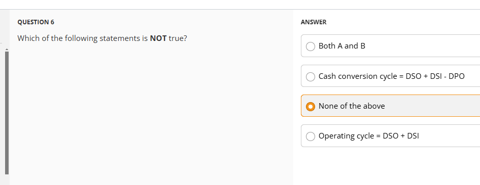 QUESTION 1 ANSWER The flexible current asset