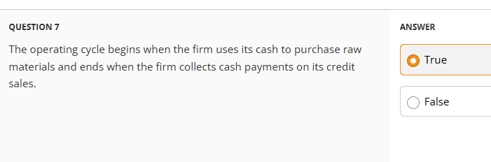 QUESTION 1 ANSWER The flexible current asset