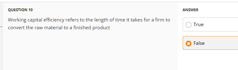 QUESTION 1 ANSWER The flexible current asset