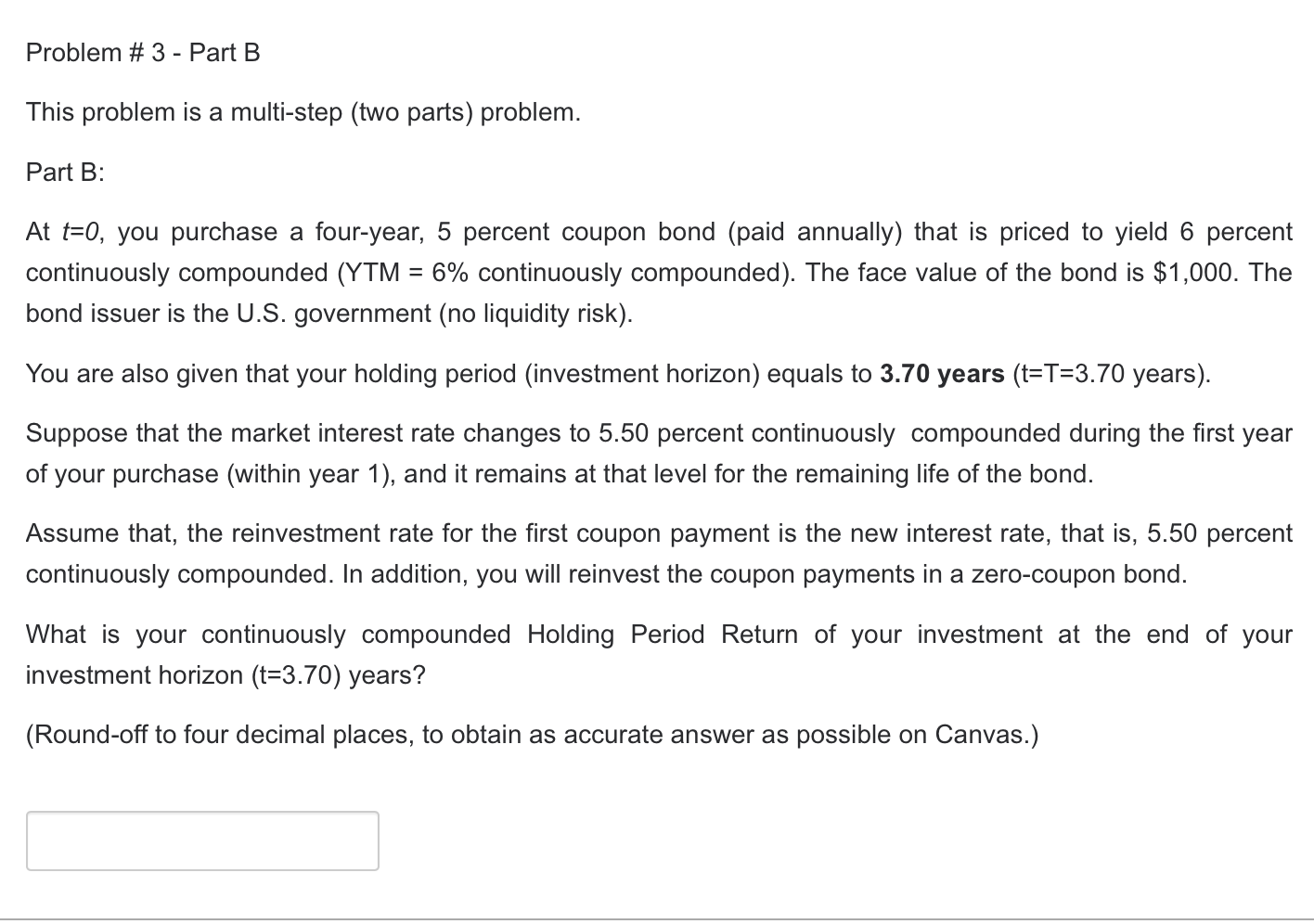 Problem # 3 - Part A: This problem is a