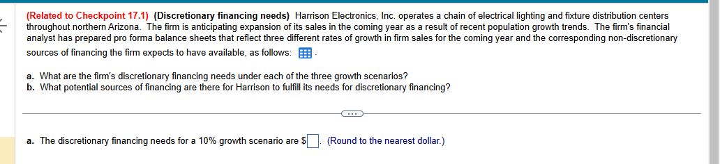 these are three separate questions Data table