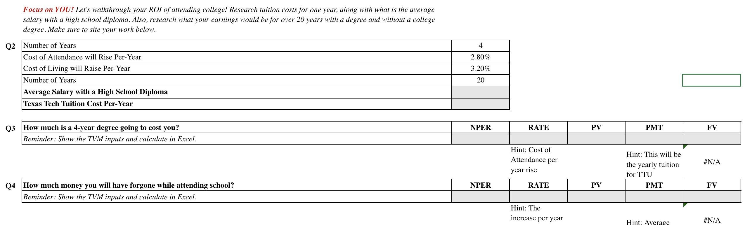 PFI 2301: Personal Financial Literacy Information