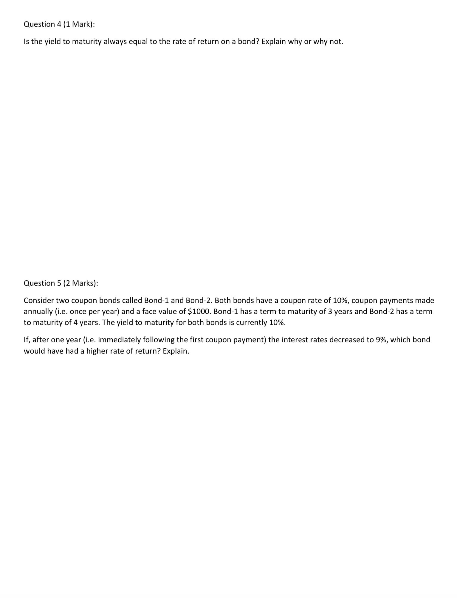 Question 1 (2.5 Marks): A) Explain the difference