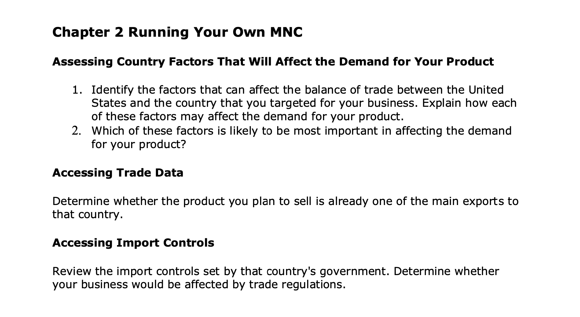 Chapter 1 Running Your Own MNC Developing Your
