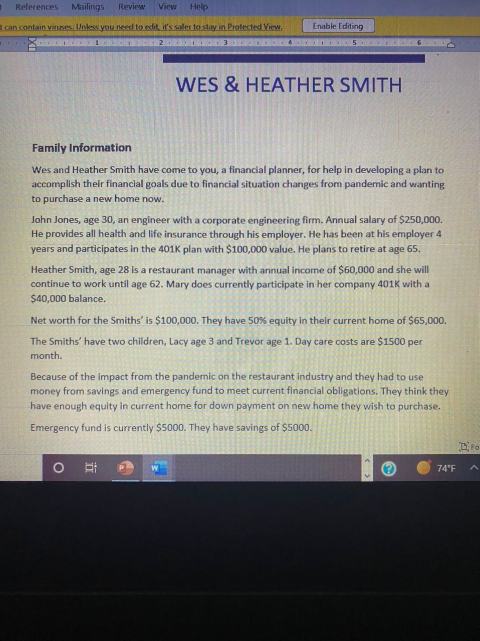 Read the insurance case provided and provide a