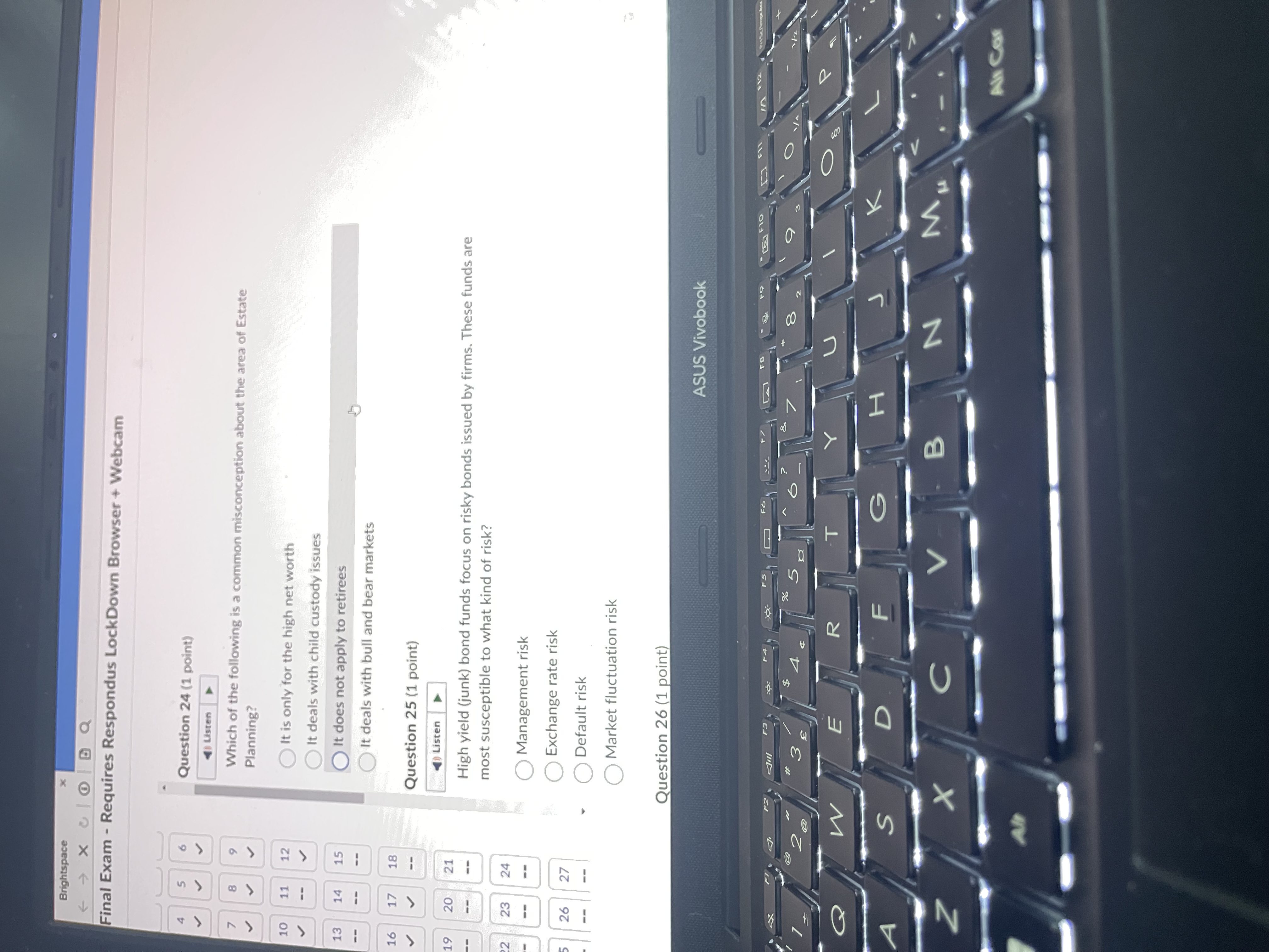 Brightspace Final Exam - Requires Respondus