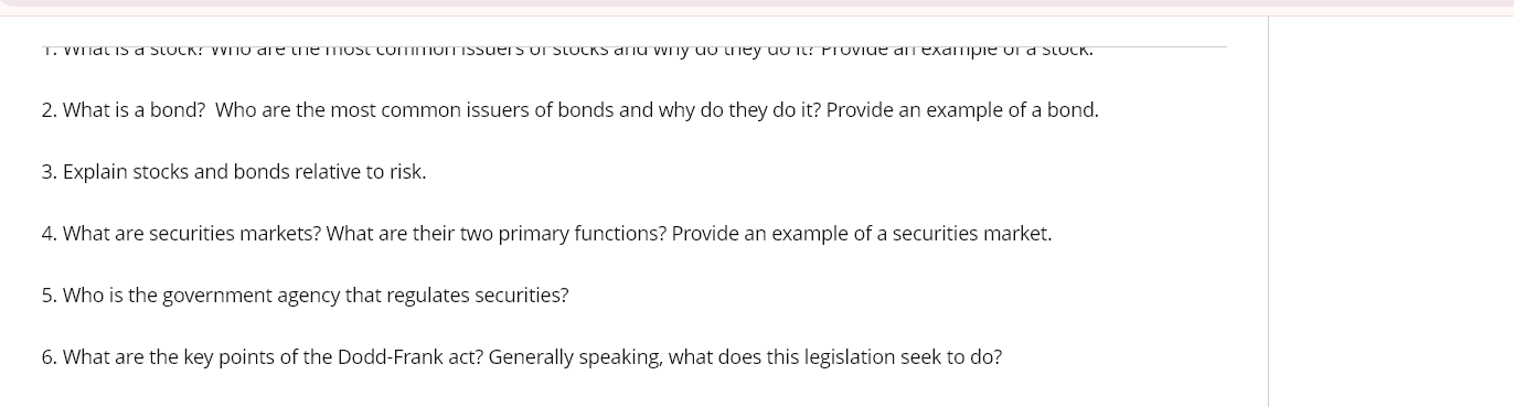 Unit 4 Assignment Part 1: CH 17-18: 1. What are