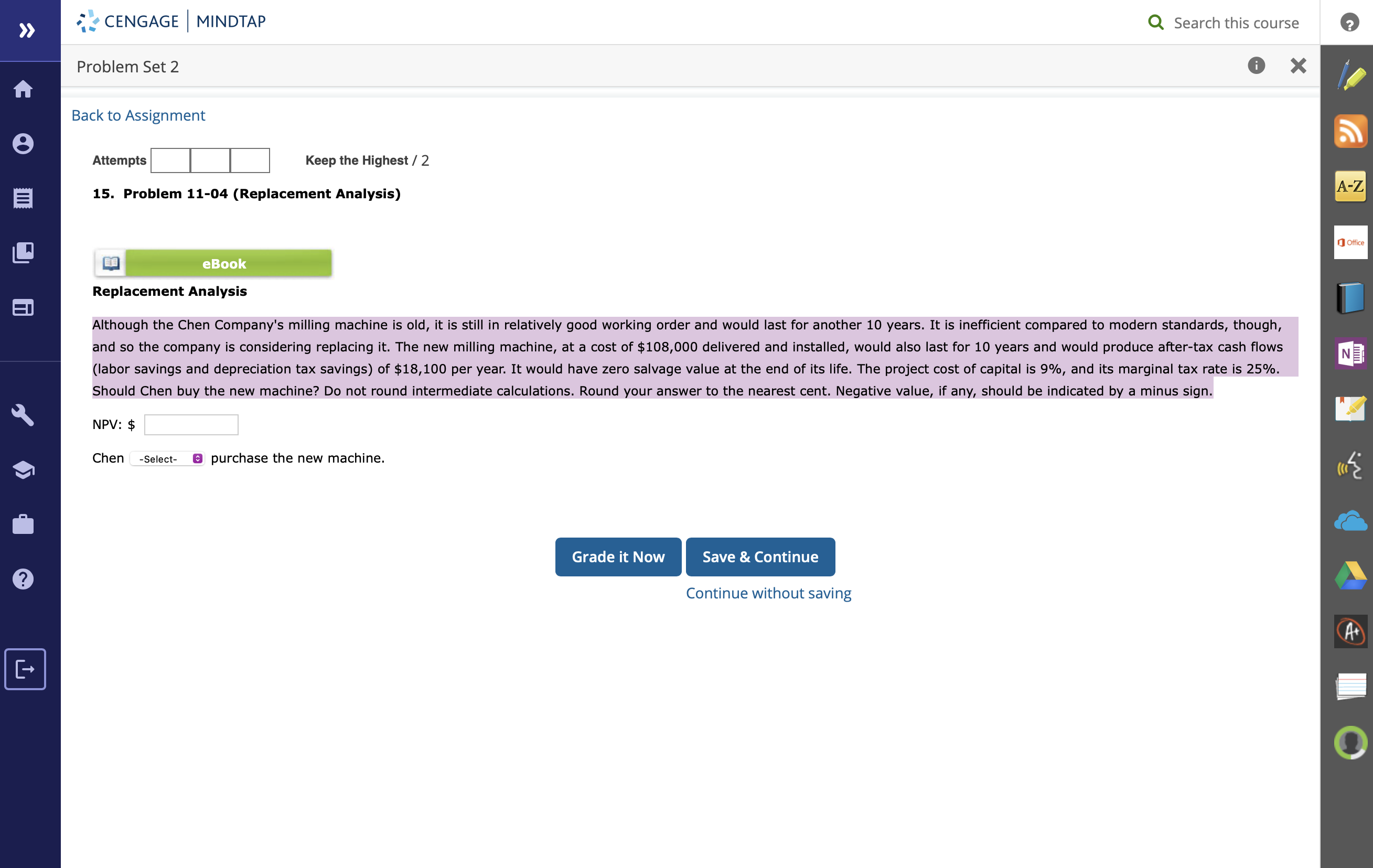 +. 2 CENGAGE | MINDTAP Q Search this course o