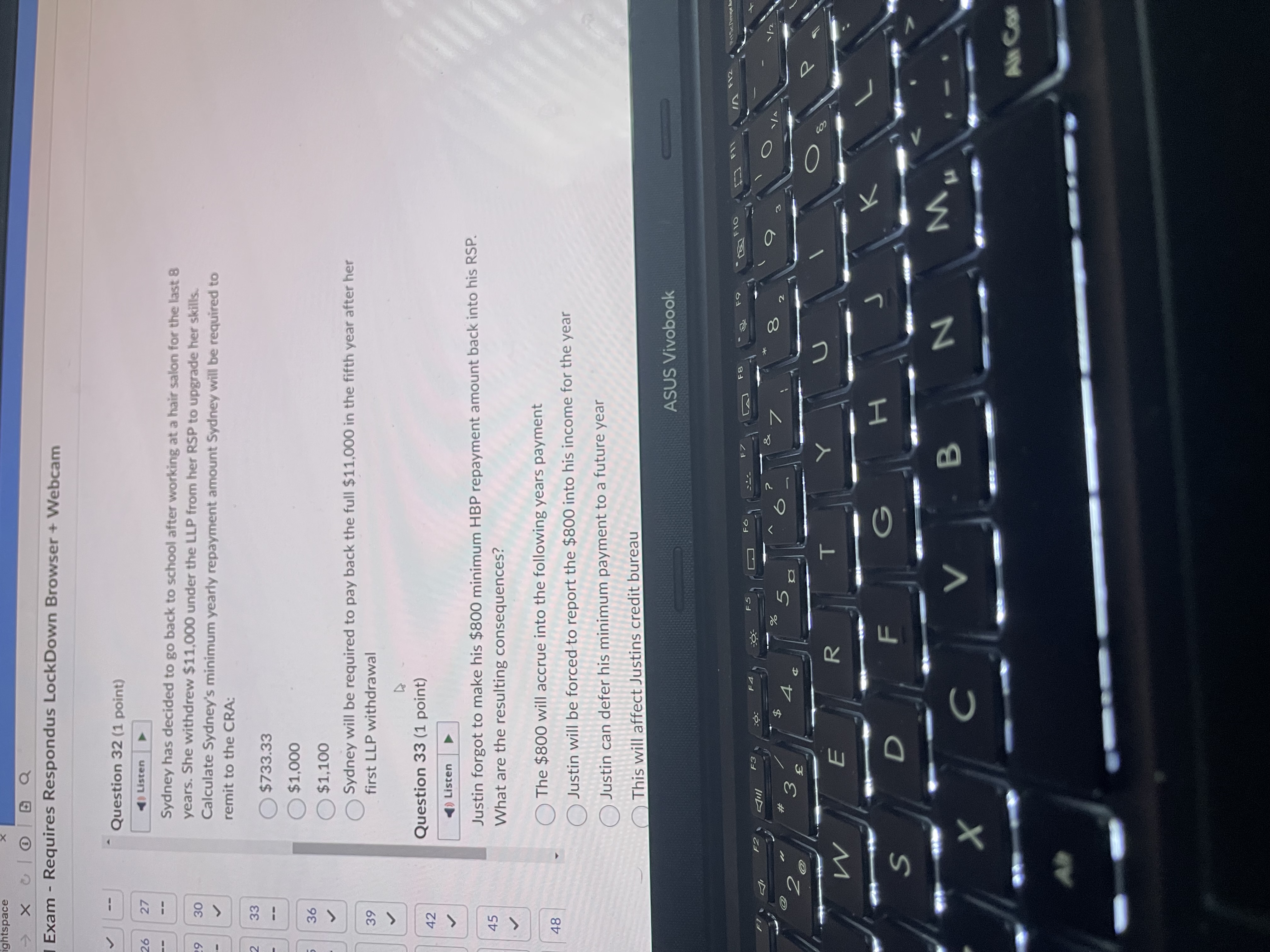 Brightspace X nal Exam - Requires Respondus