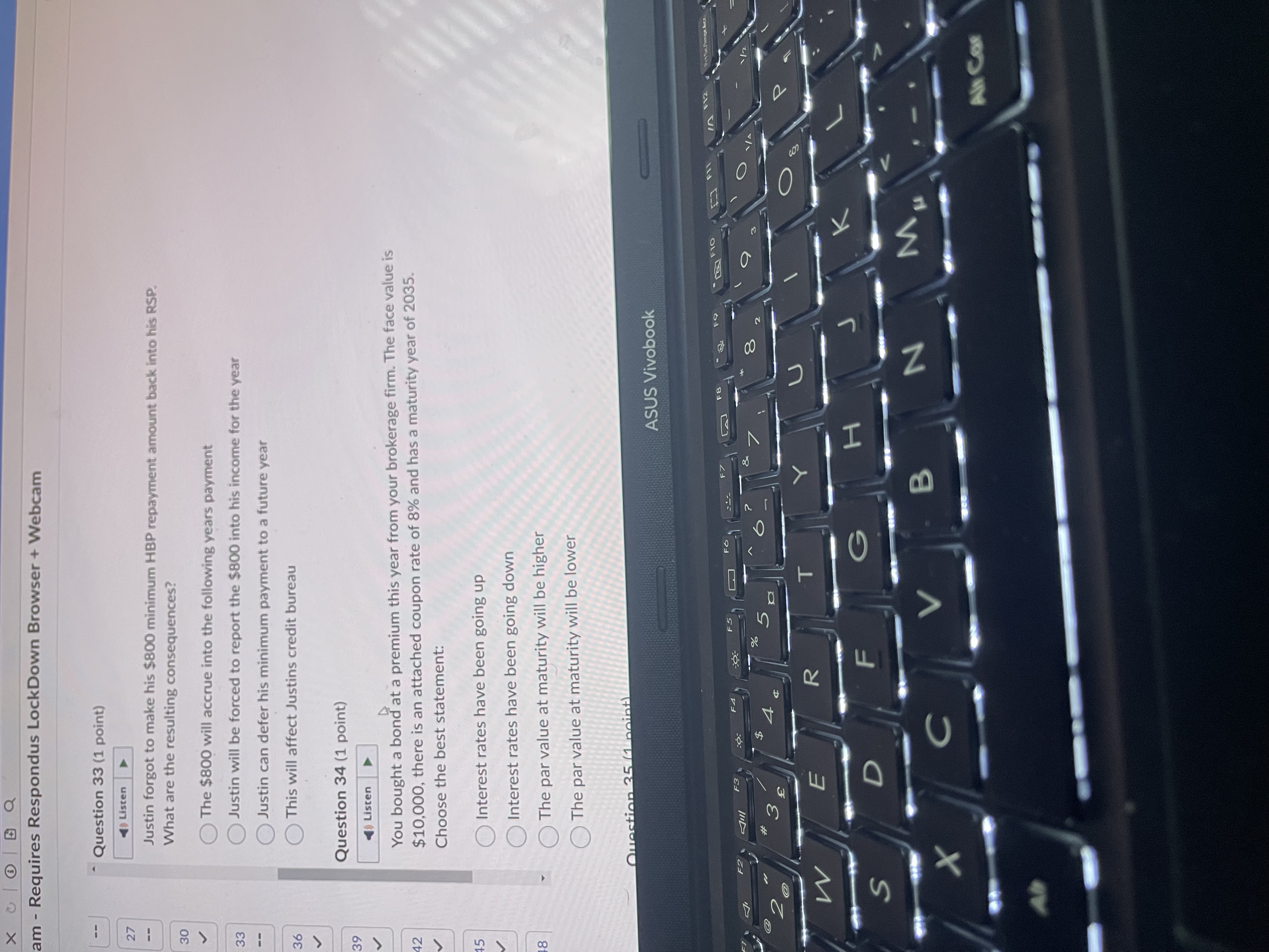 Brightspace X nal Exam - Requires Respondus