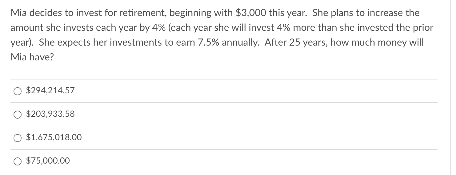 Kelly decides to invest for retirement, beginning