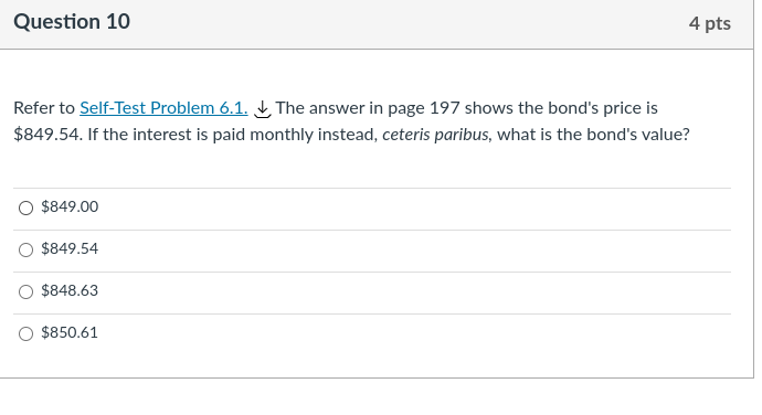 6.1 Bond Values A Microgates Industries bond has