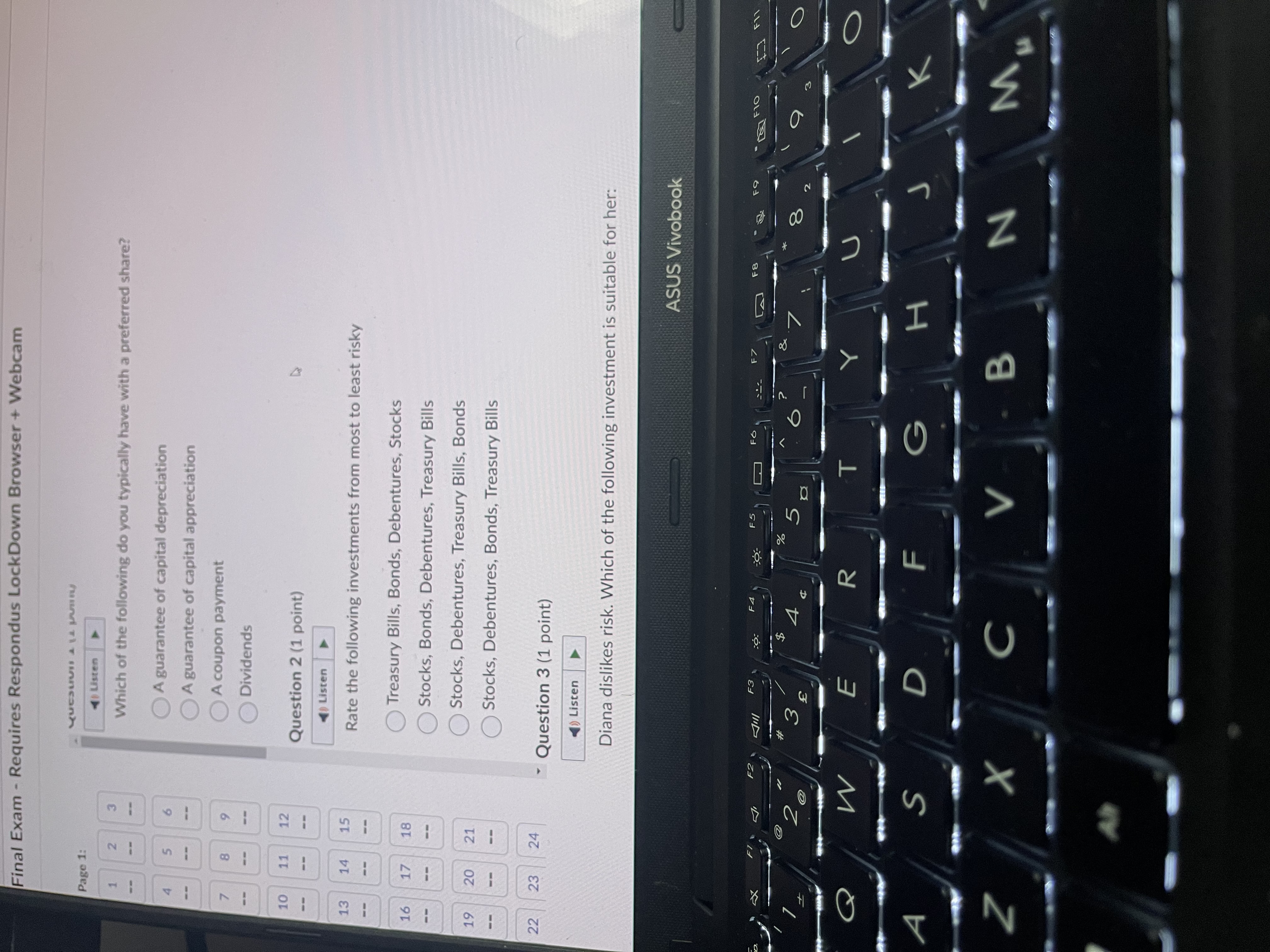 Final Exam - Requires Respondus LockDown Browser