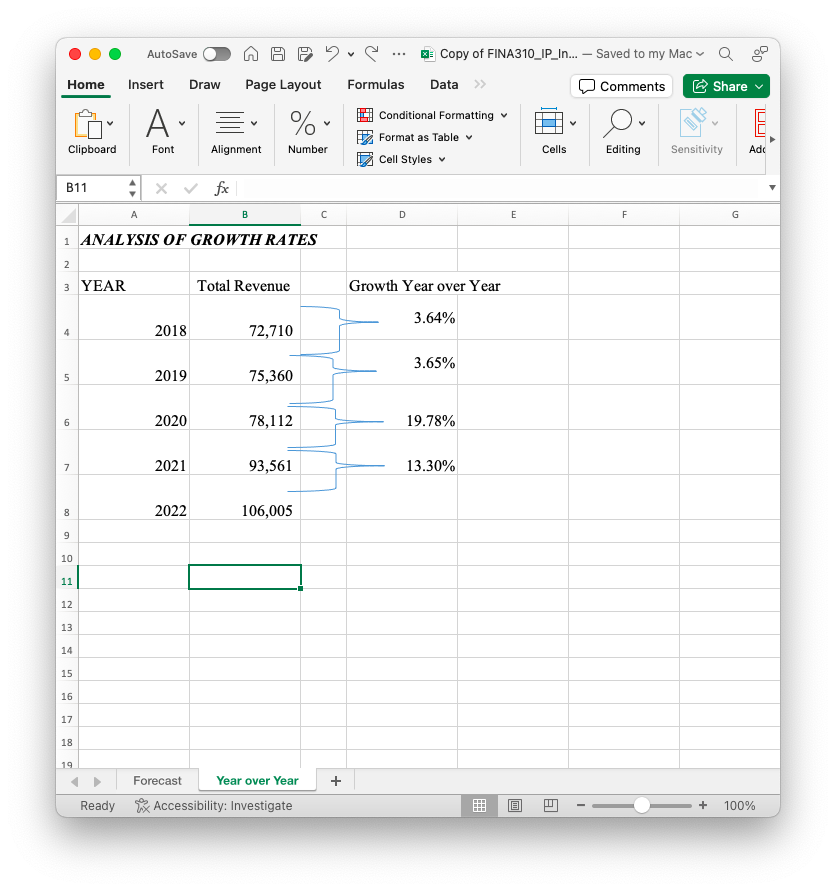 AutoSave O A A > > v ... : Copy of FINA310_IP_In.