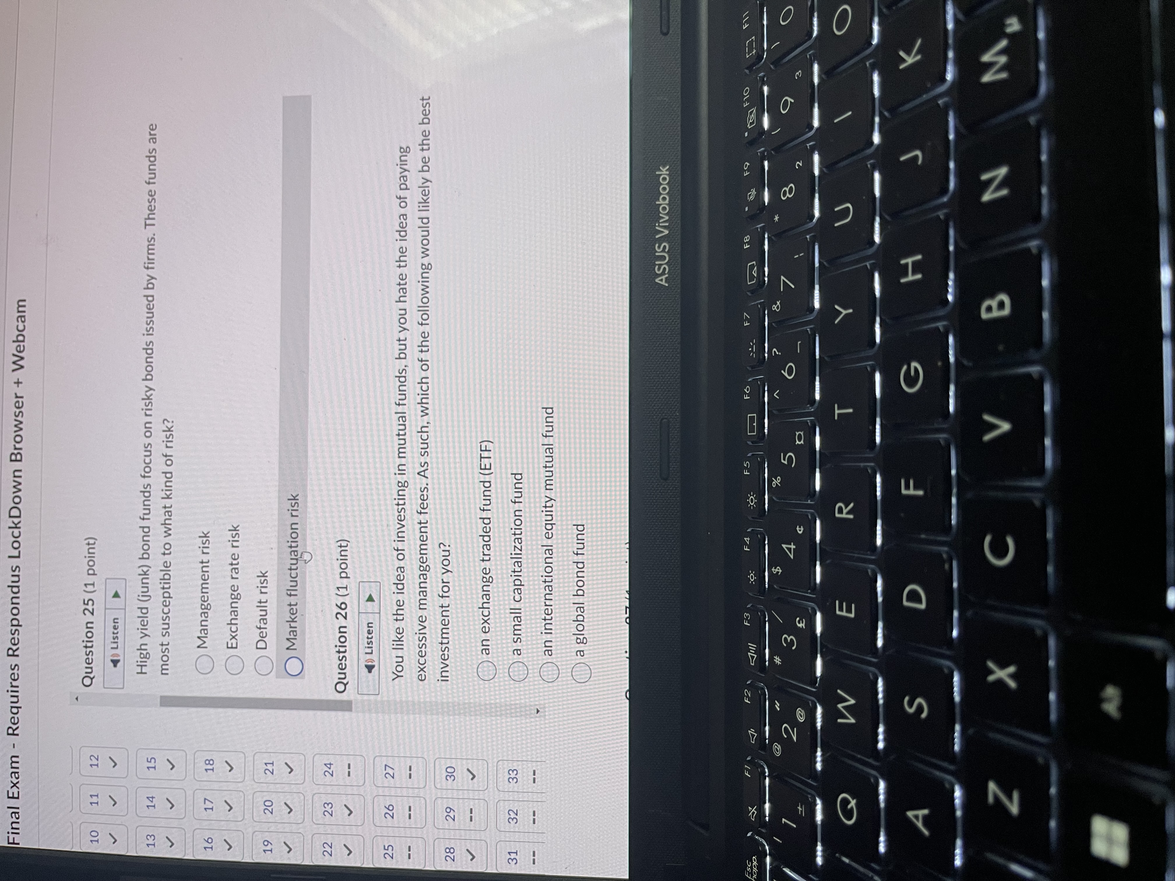 Final Exam - Requires Respondus LockDown Browser