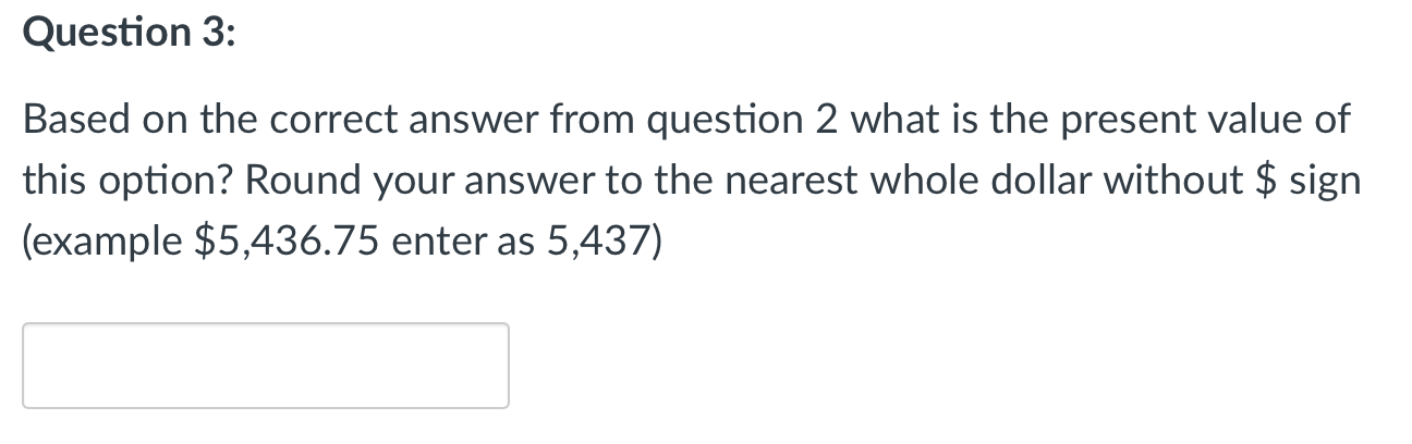 Use the following data to answer questions 2 and