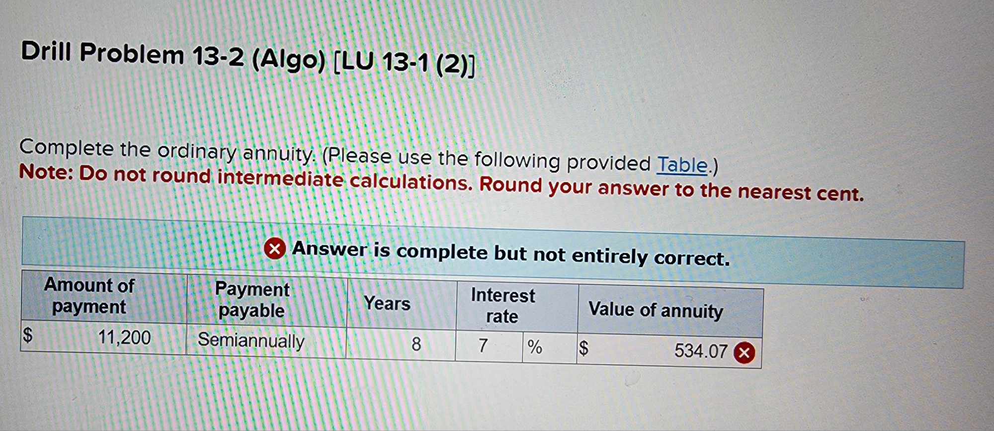Future value interest factor of an ordinary