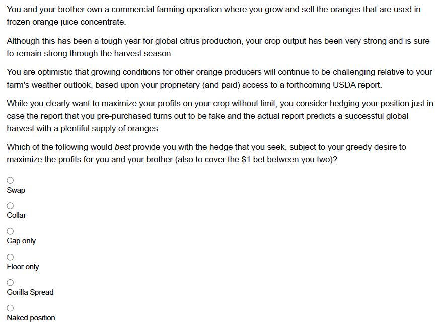 You and your brother own a commercial farming