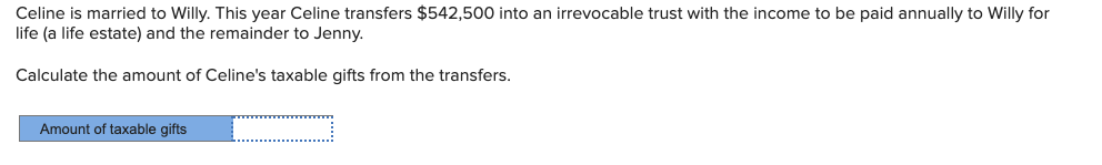 Stephen transferred $30,250 to an irrevocable