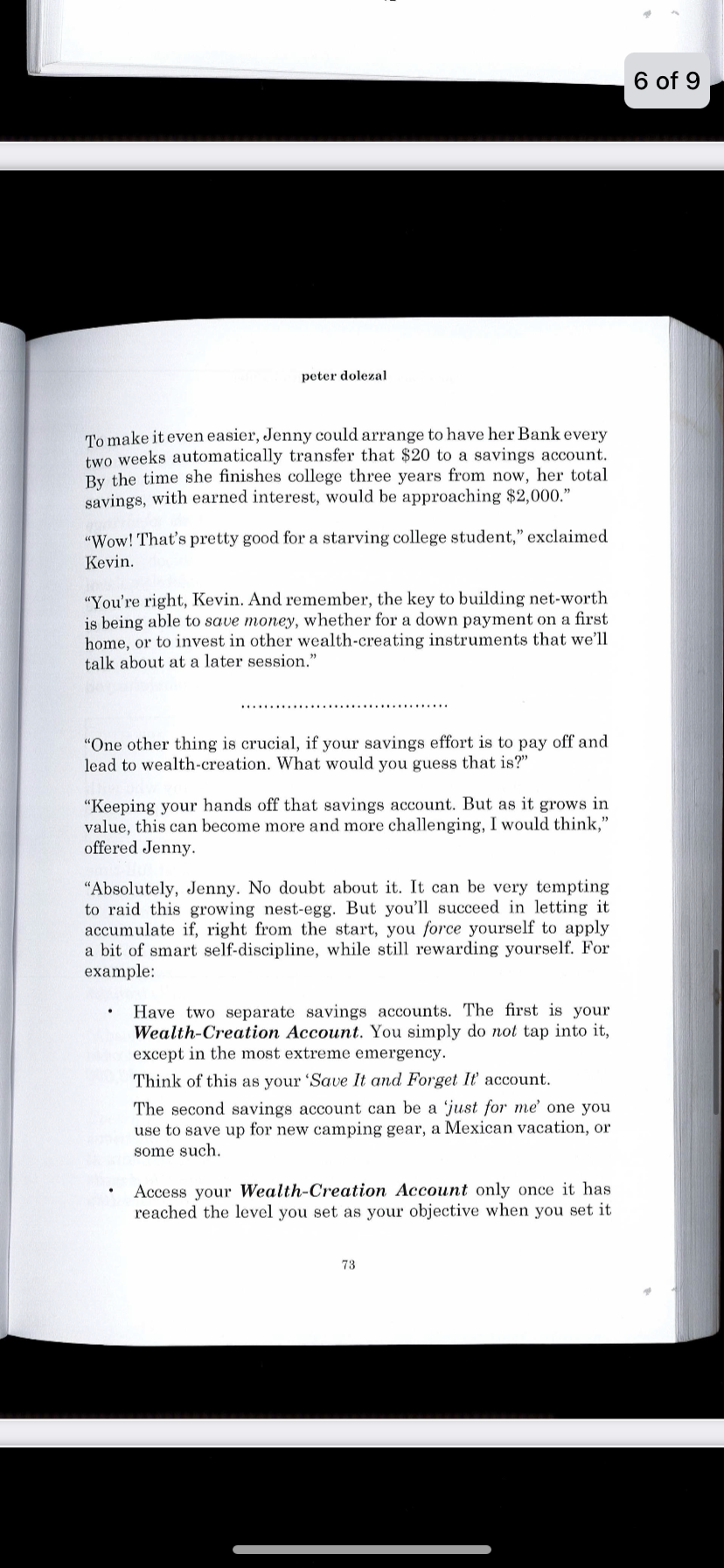 Please read a short chapterTHE SAVING