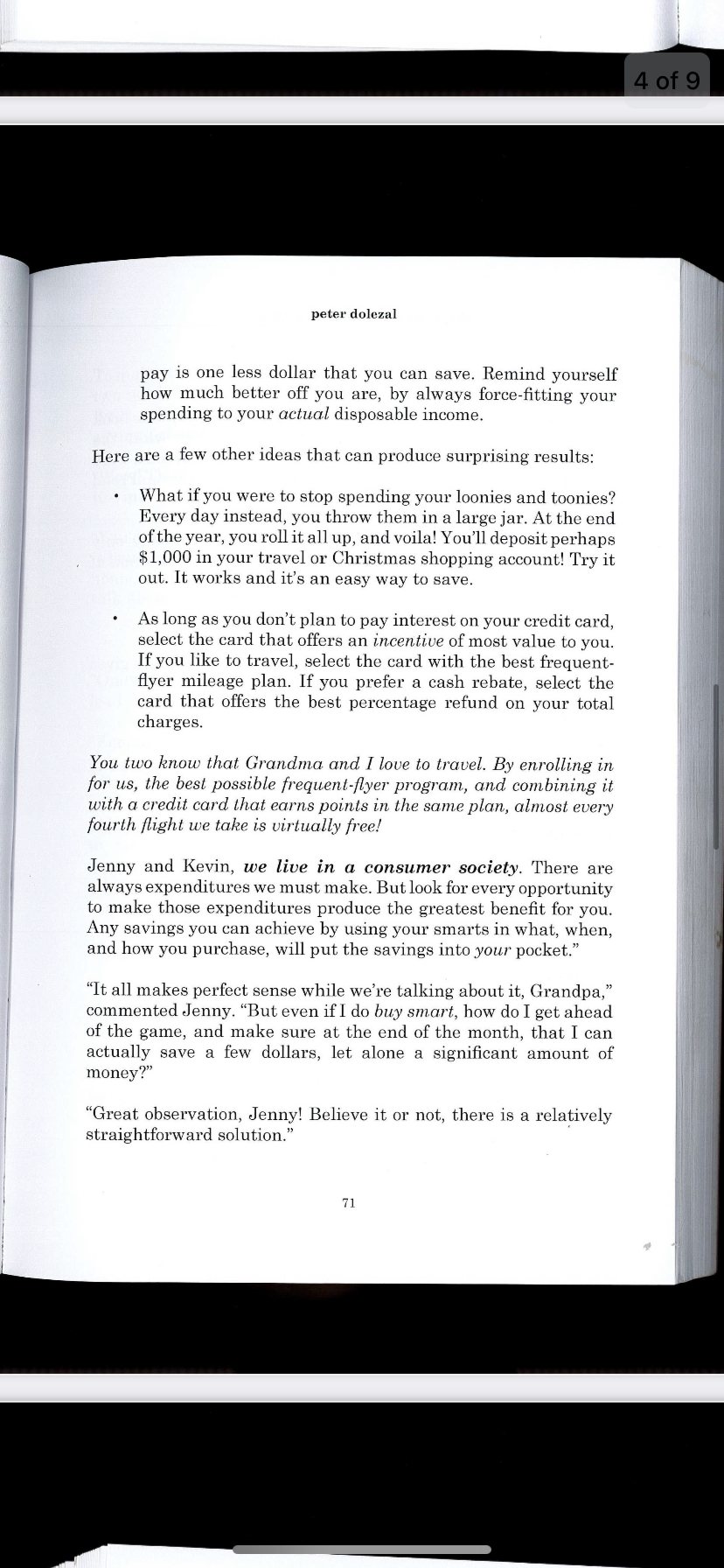 Please read a short chapterTHE SAVING