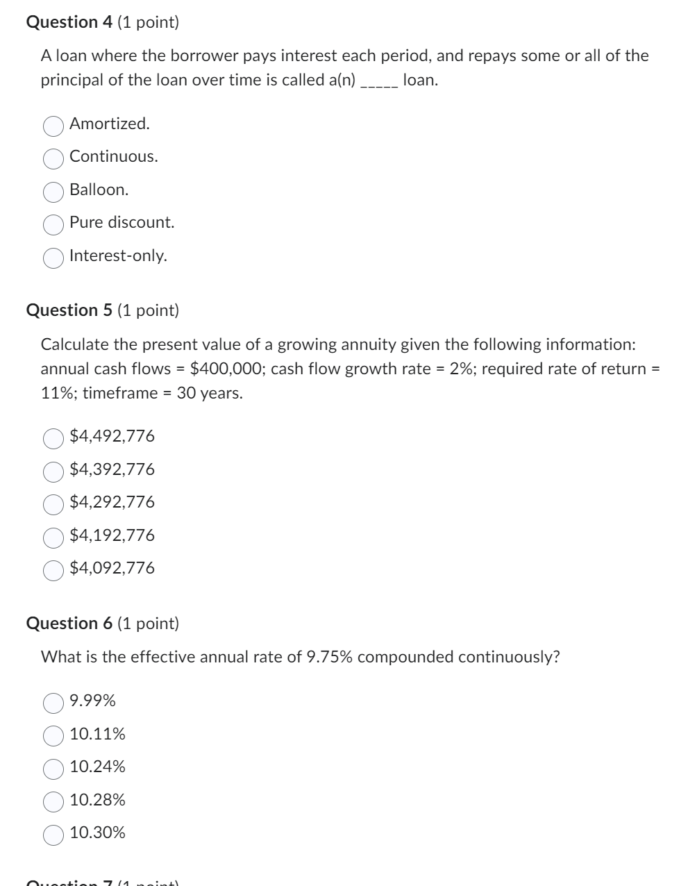 Question 1 (1 point) Saved What is the total