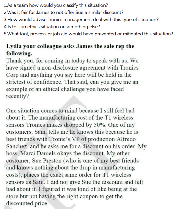 1.As a team how would you classify this