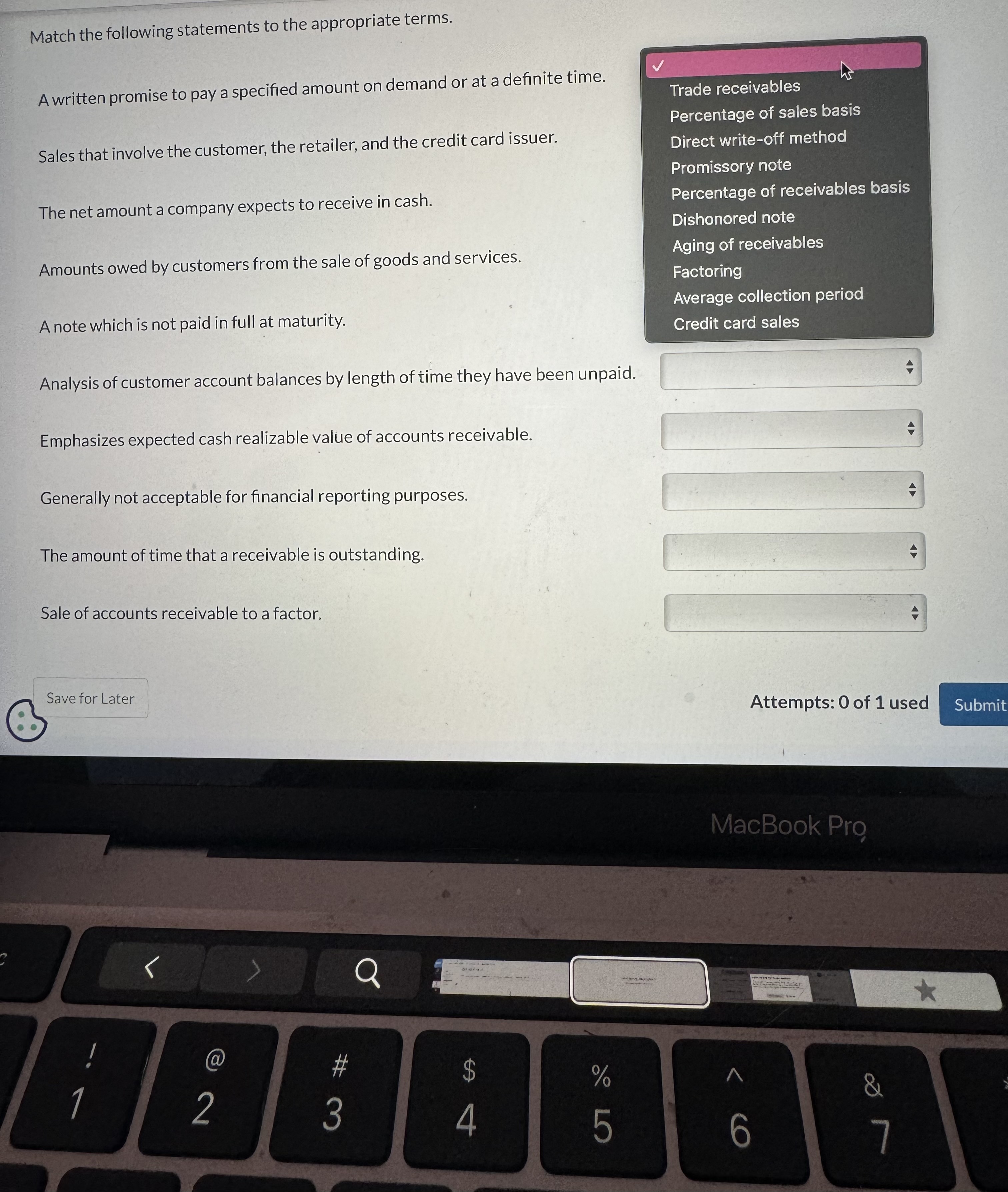 View Policies Current Attemptin Progress o |