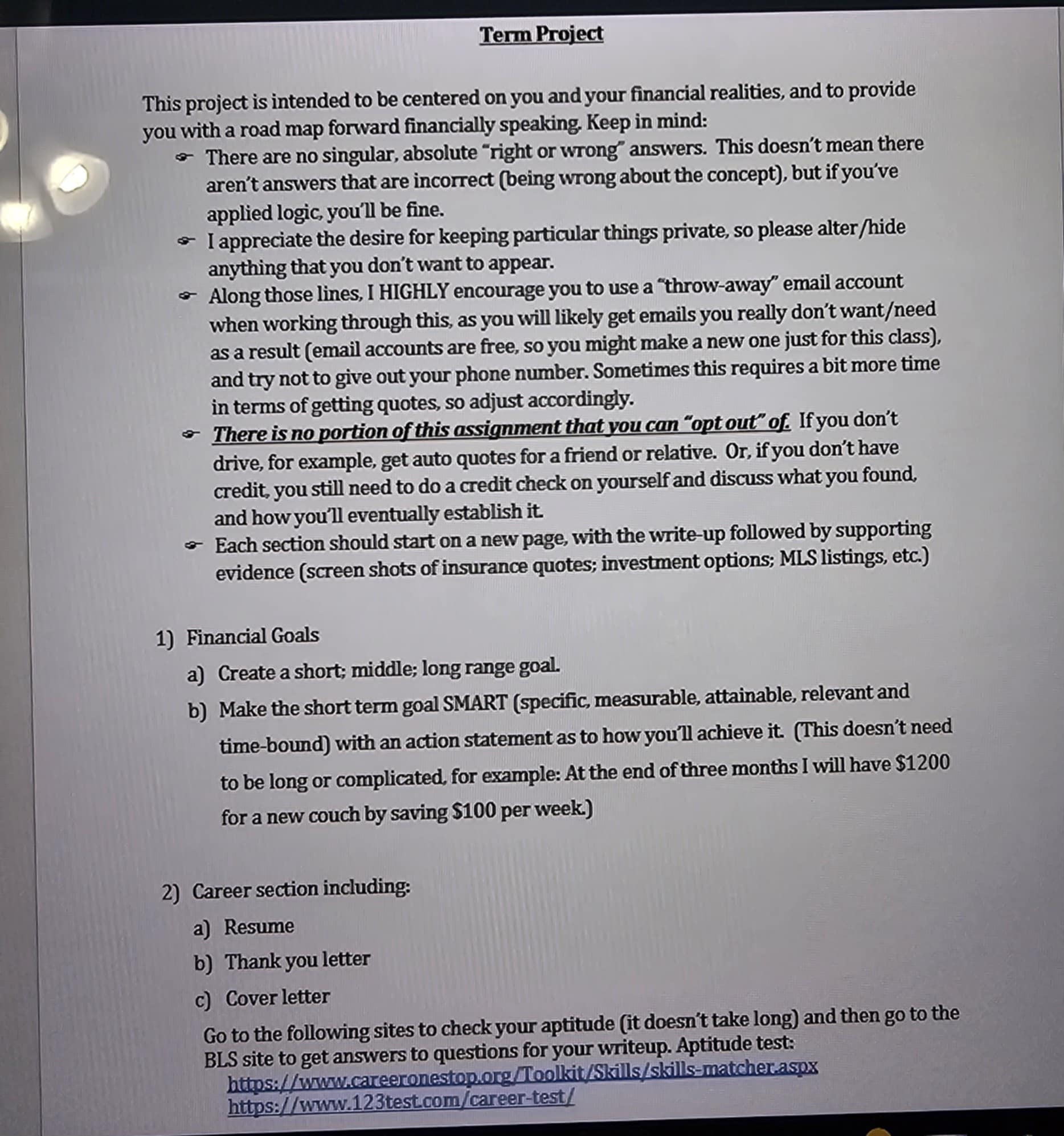 Term Project This project is intended to be