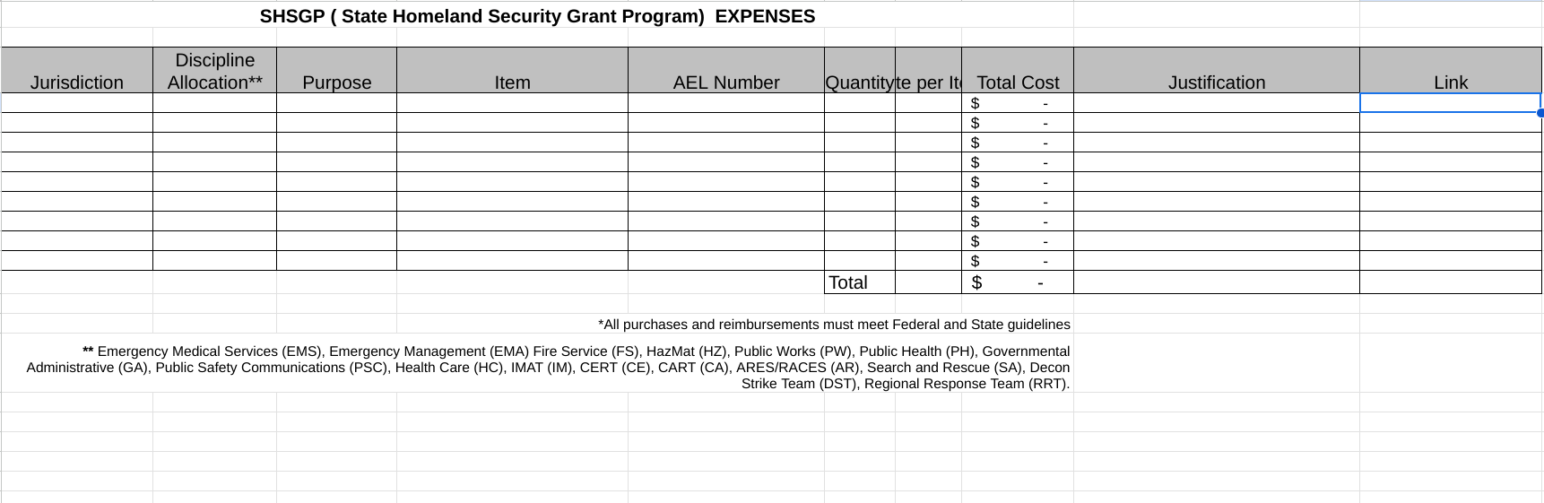 Enter information in all required fields. Amount