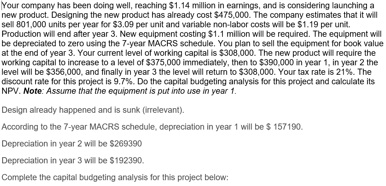 How do you calculate the incremental working
