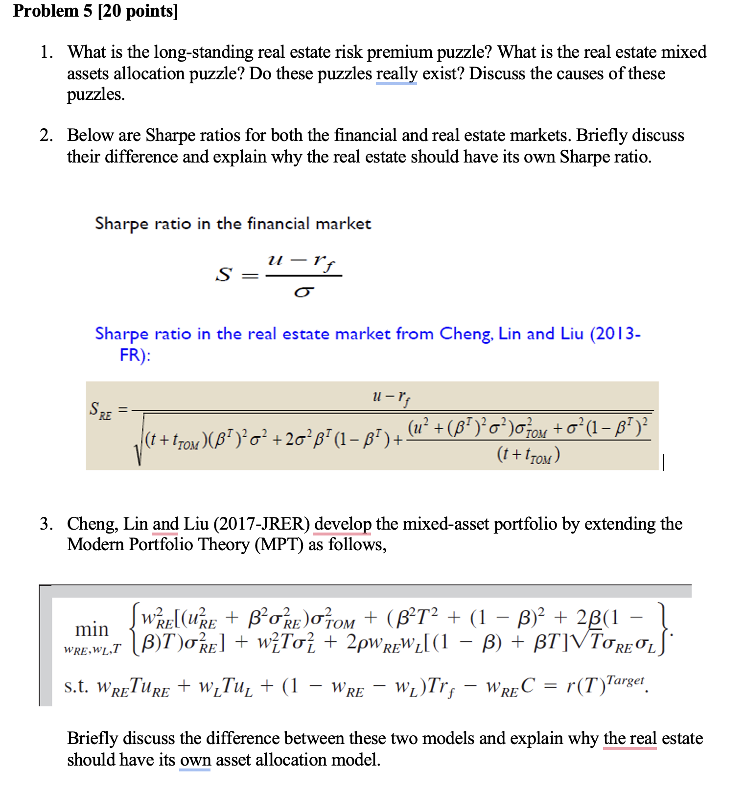 Problem 5 [20 points] 1. What is the