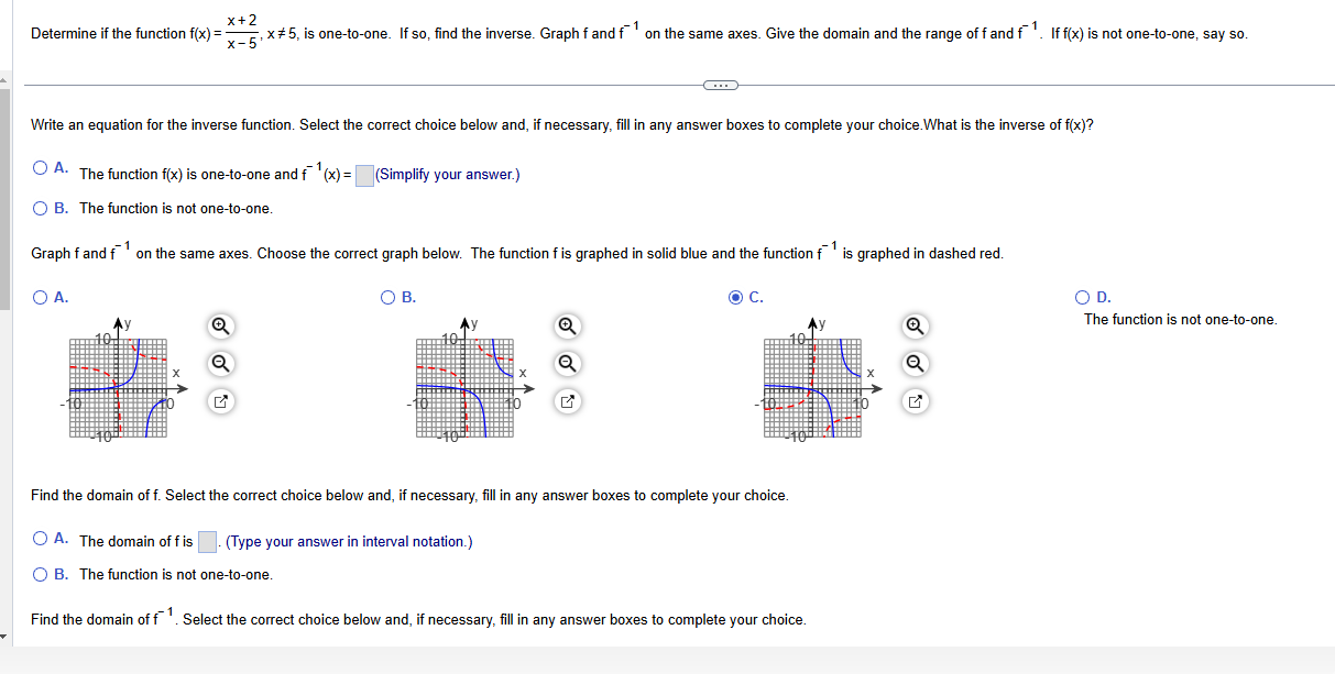 ans x+2 - - Determine if the function fix) = 25 %