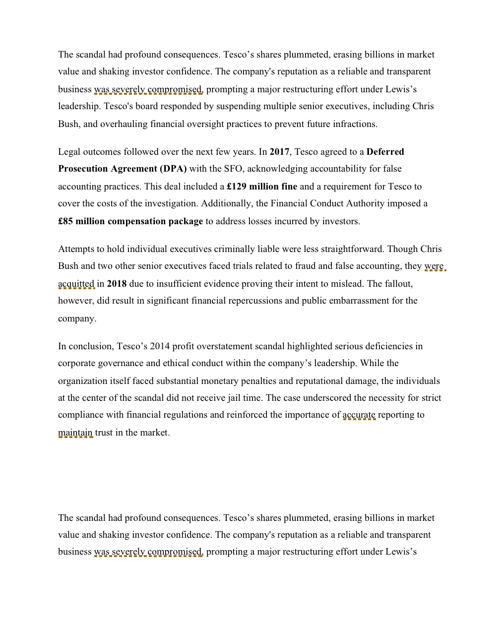 Using publicly available information and assigned