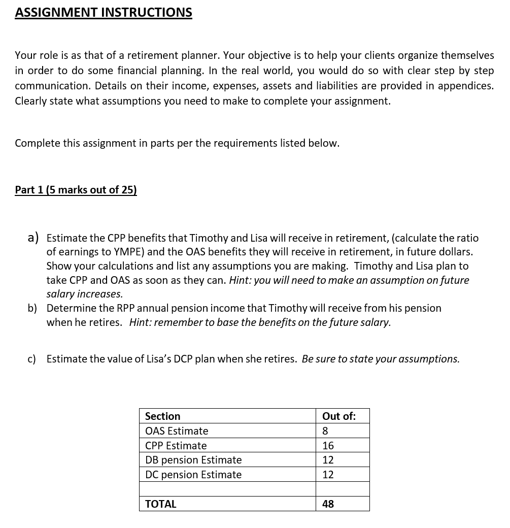 Retirement Planning Case Study Fall 2024 The