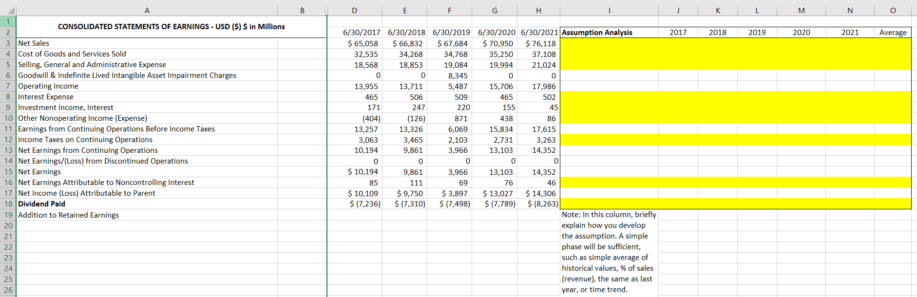 As the final project for our course, you are