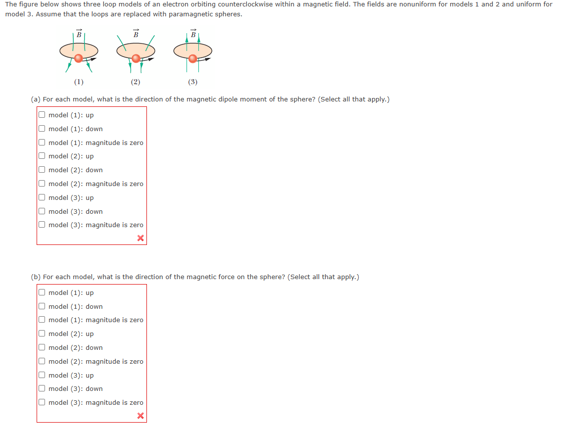 The figure below shows three loop models of an