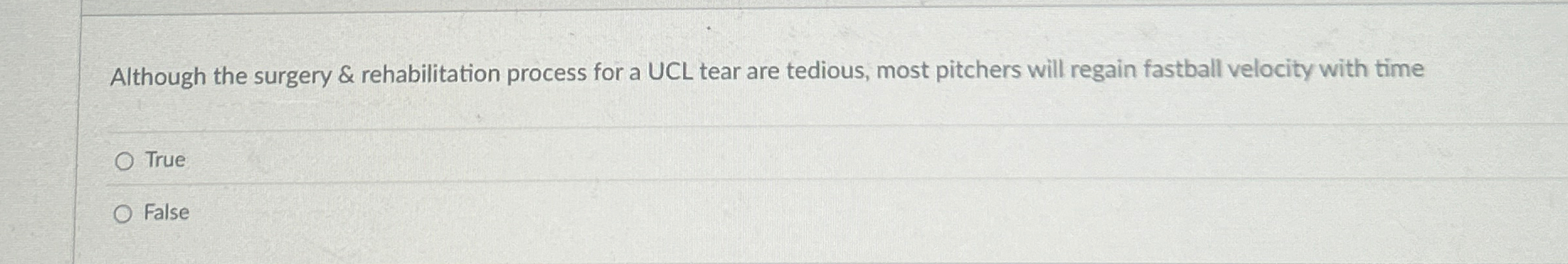 Although the surgery & rehabilitation process for