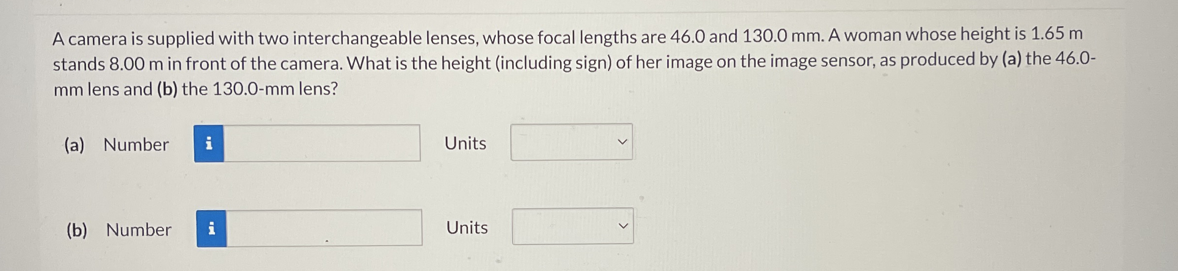 A camera is supplied with two interchangeable