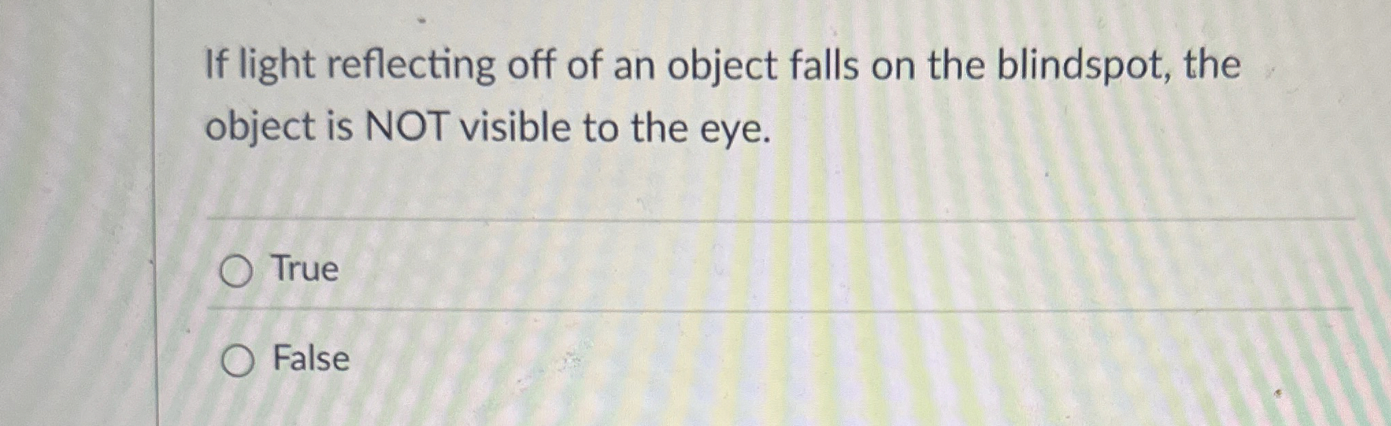 If light reflecting off of an object falls on the