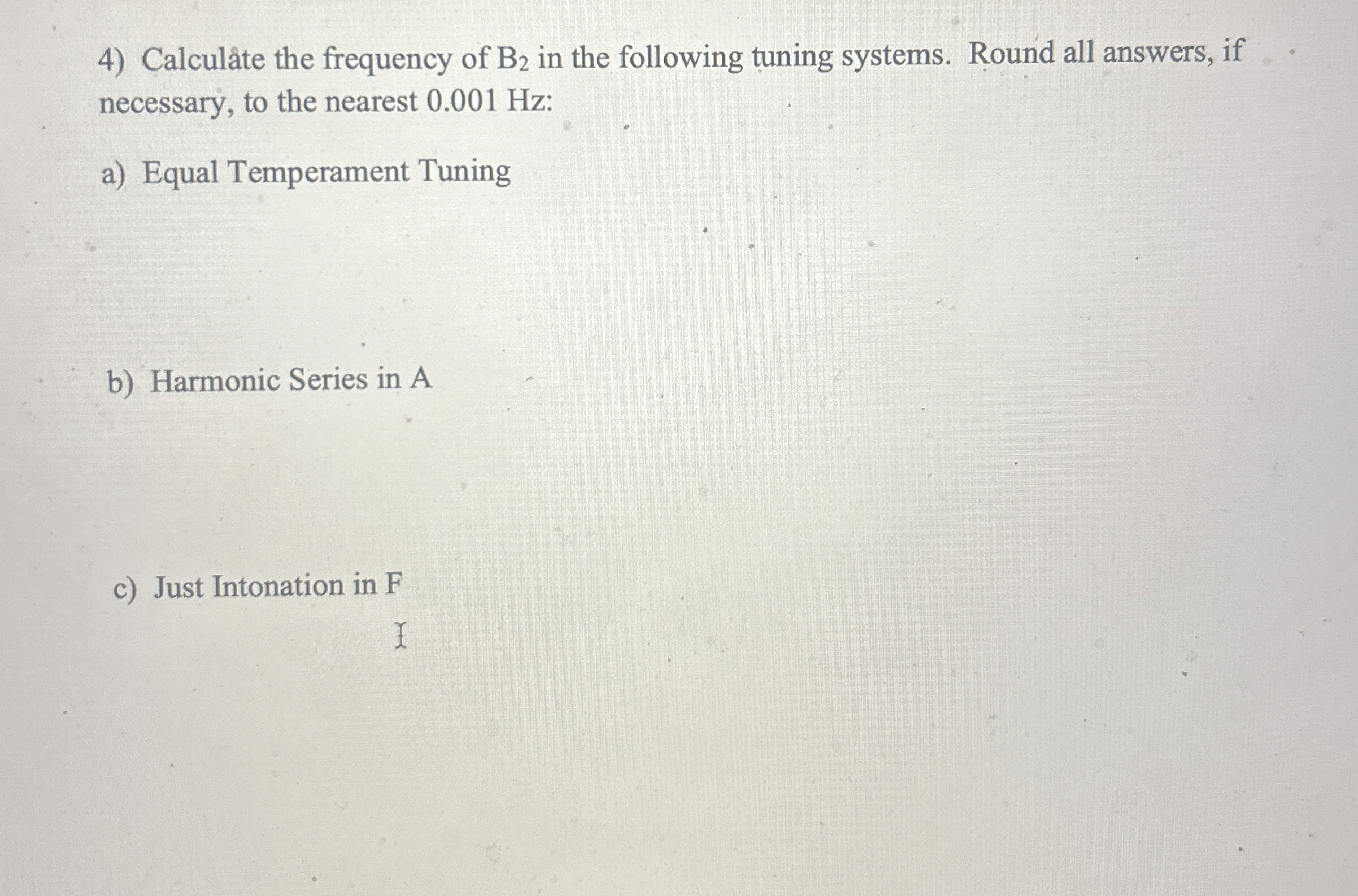 Calculate the frequency of B 2 in the following