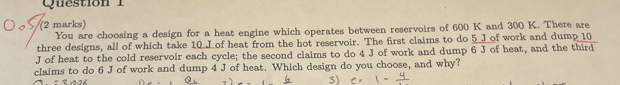 Question 1 ( 2 marks ) You are choosing a design