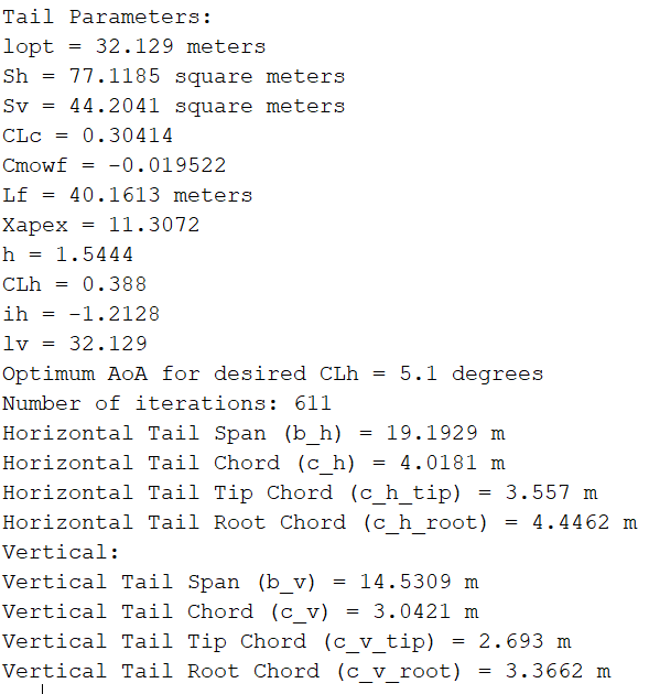 From the results below write a conclusion on the