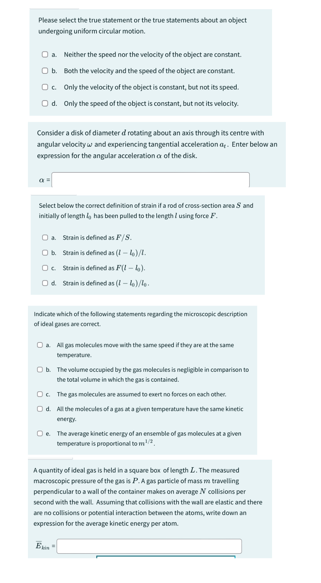 Please select the true statement or the true